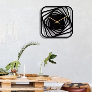Square 3D Modern Wall Clock