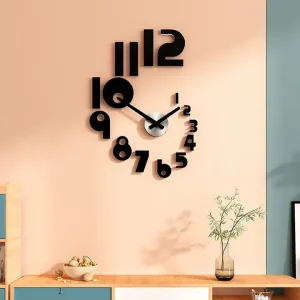 Stylish Small and Big Numbers Wall Clock